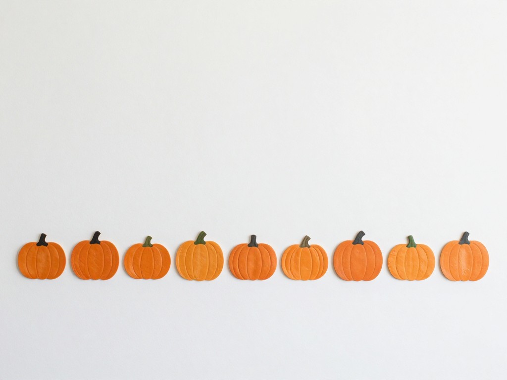 Fall Keepsake Craft Ideas — Decor concept for Tiny Footprint Pumpkin Row