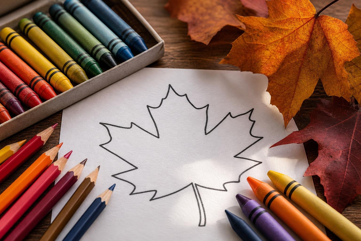 Coloring activity concept for Fall Coloring Pages for Kids: Pick the Right Page by Age