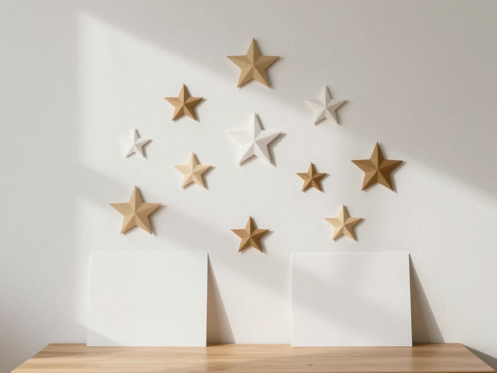 Paper Craft Ideas — Decor concept for Star Cluster for a Small Wall