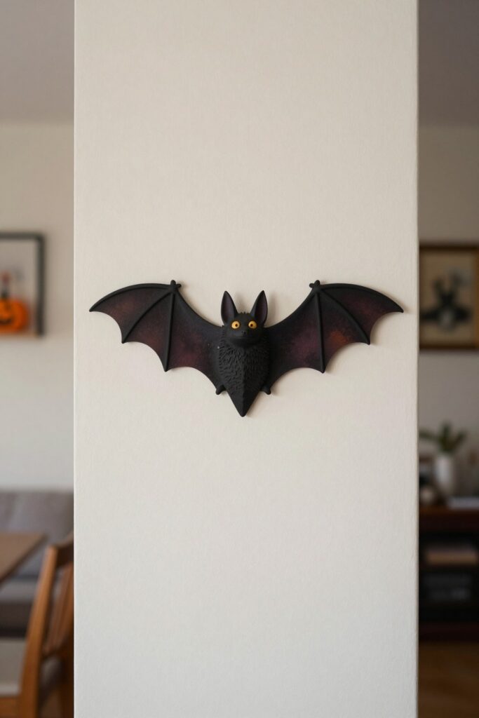AI hero concept for 7 Bat Wall Decor Ideas for a Tidy Halloween Display